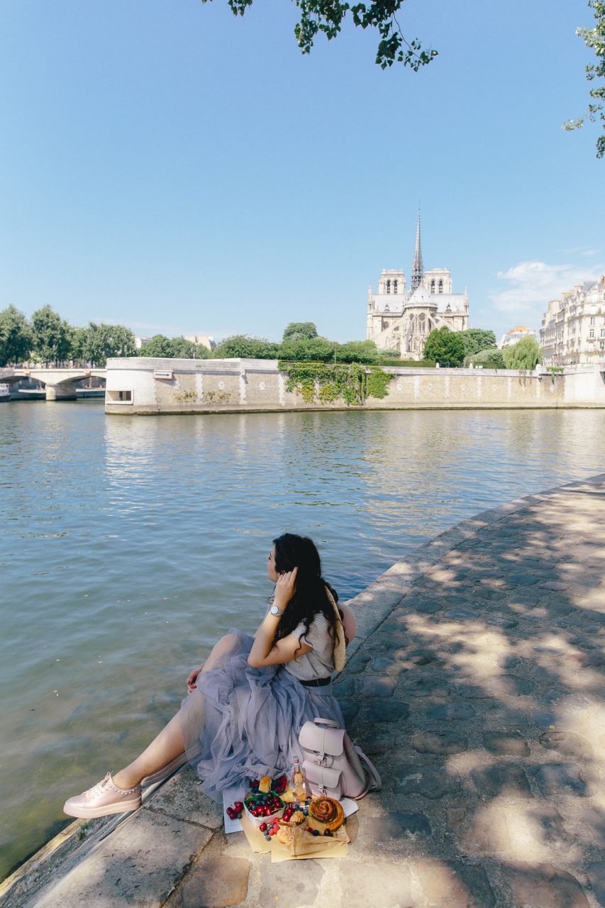 Picnic in Paris blogger notre dame linhbaybong
