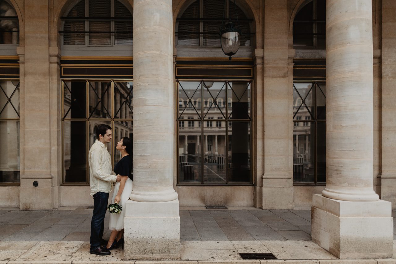 Couple Photography Palais Royal Paris