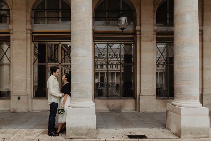 Couple Photography Palais Royal Paris