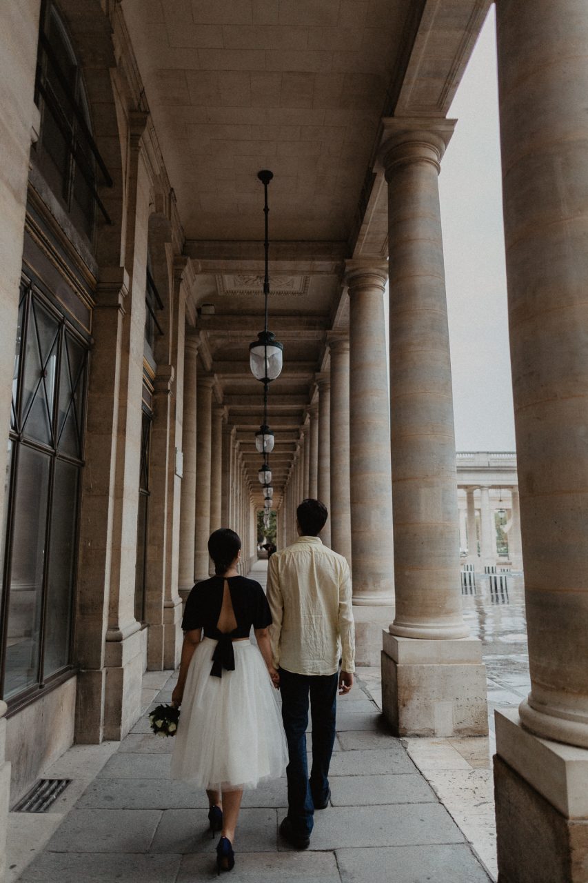 Couple Photography Palais Royal Paris