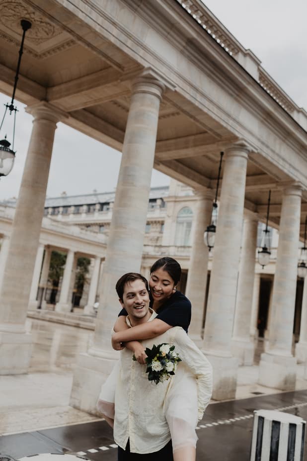 Couple Photography Palais Royal Paris