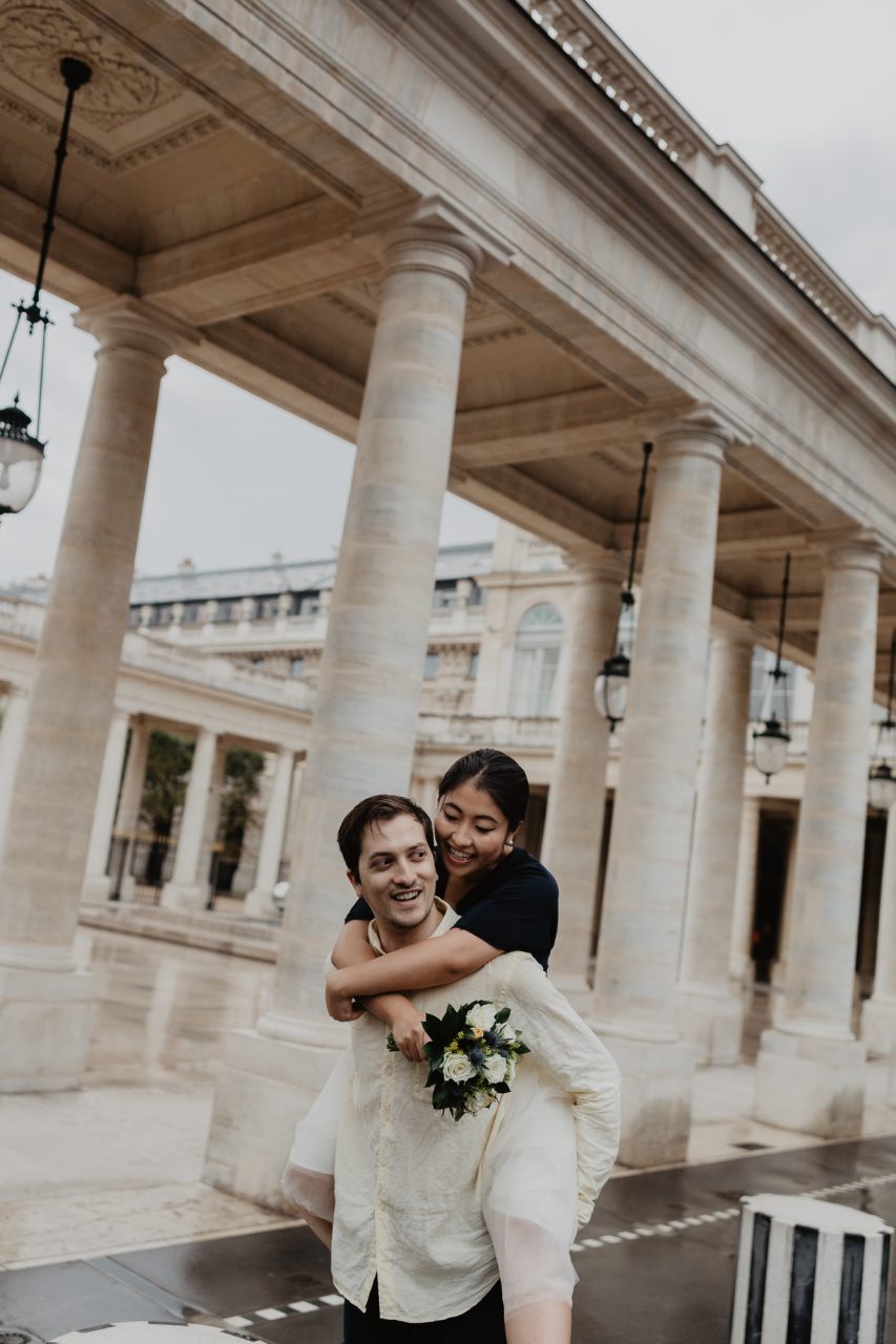 Couple Photography Palais Royal Paris