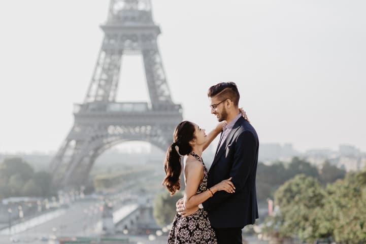 Surprise proposal Paris photographer