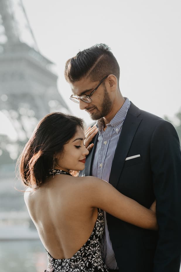 Couple Paris Photography Eiffel
