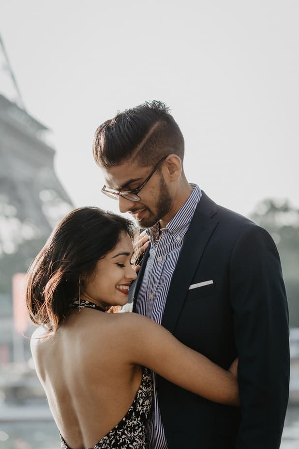 Couple Paris Photography Eiffel
