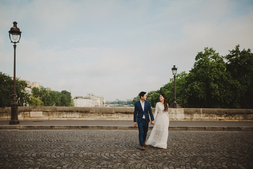 Paris Pre-wedding Seine River Ile Saint Louis