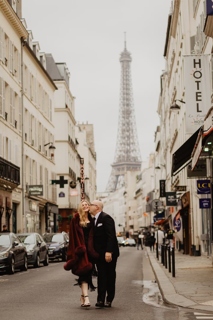 Autumn at Rue Saint Dominique Paris Eiffel tower