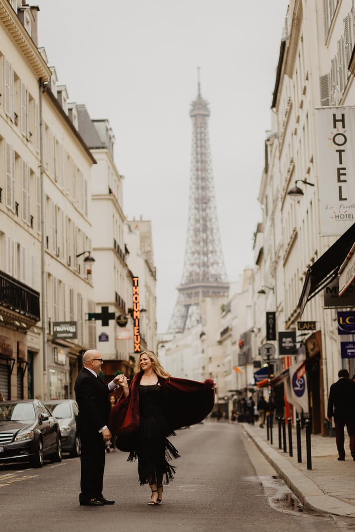 Autumn at Rue Saint Dominique Paris Eiffel tower