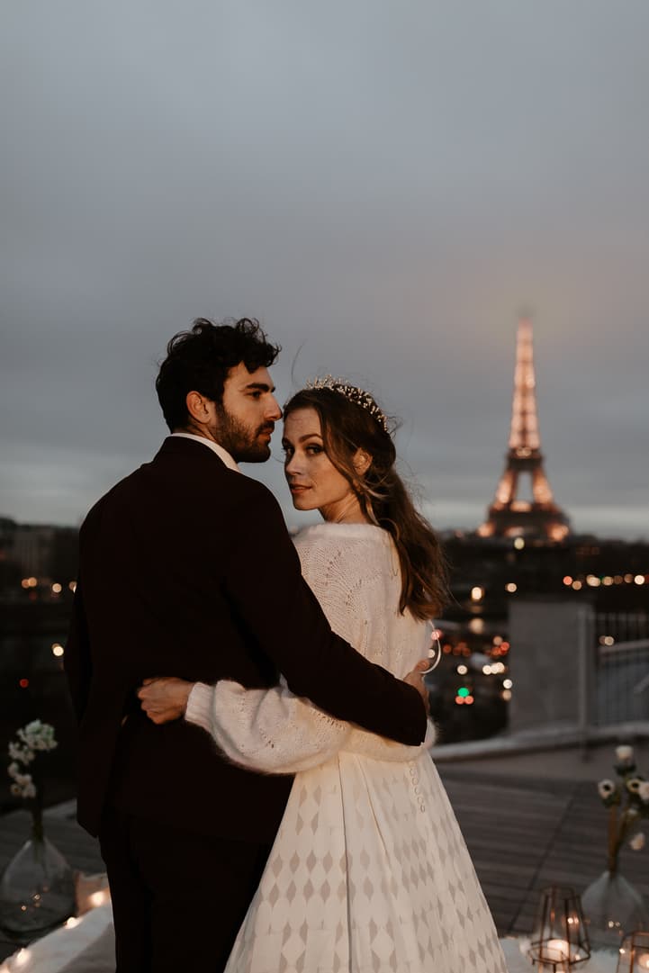 paris wedding eiffel tower