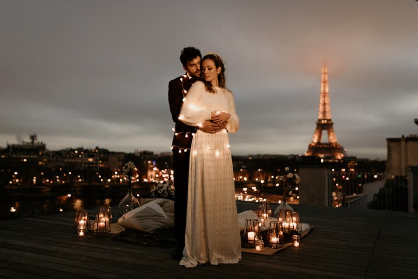 paris wedding night photography eiffel tower