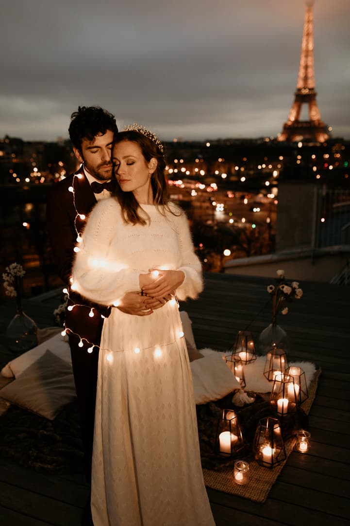 paris wedding night photography eiffel tower