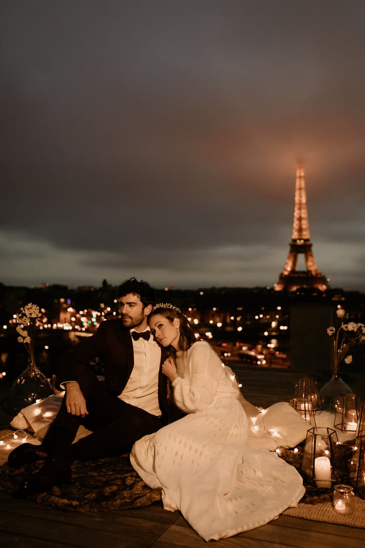 paris wedding night photography eiffel tower