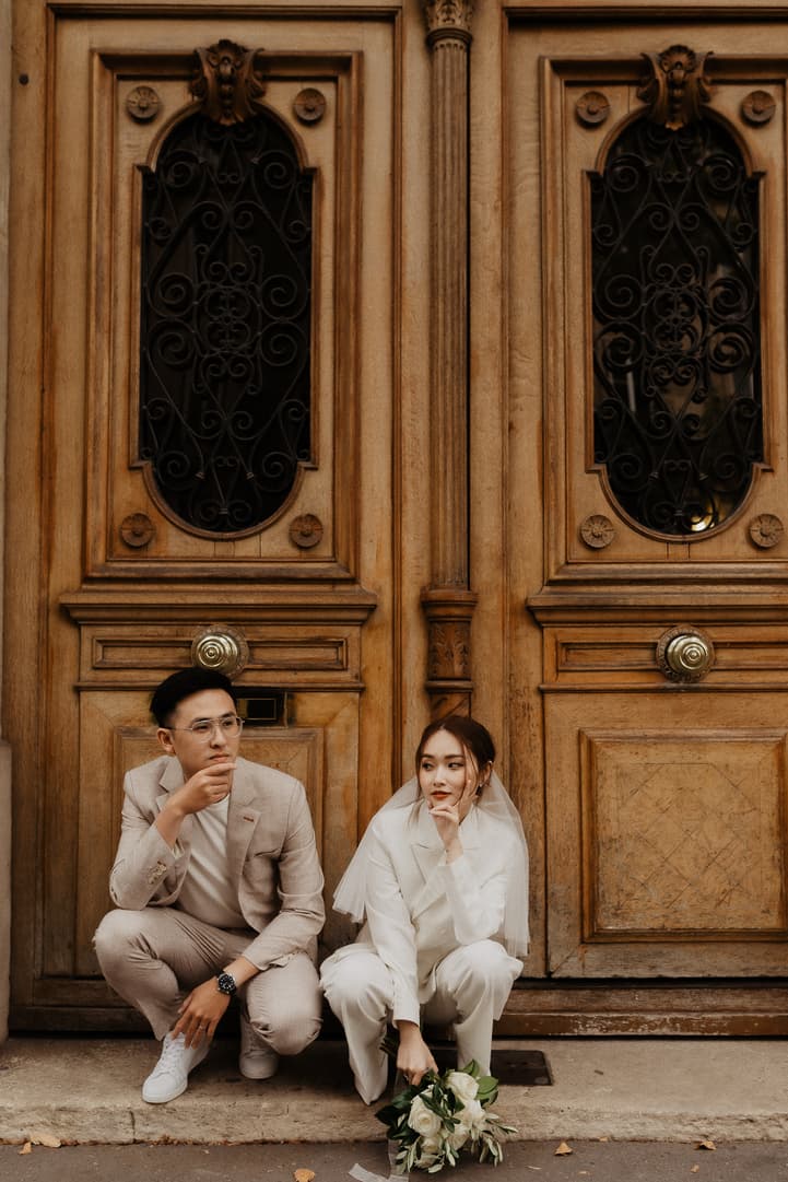 Paris Engagement Couple photos