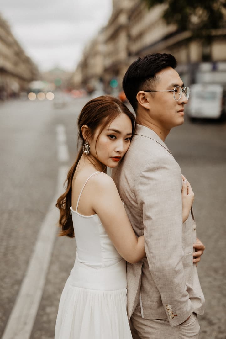 Paris Opera Street Couple Photoshoot