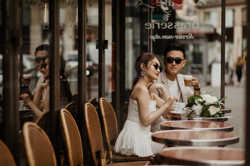 Paris Engagement Couple photos