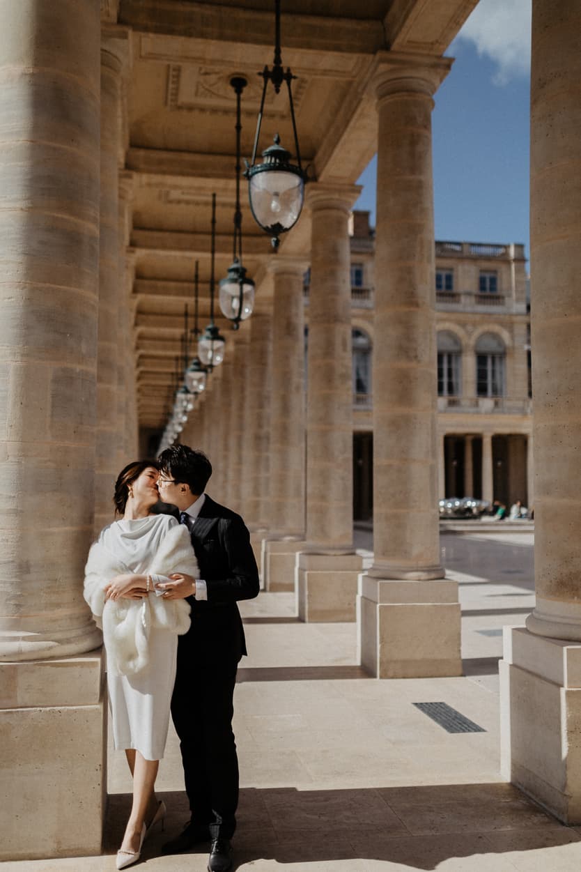 Palais Royal Couple photoshoot paris