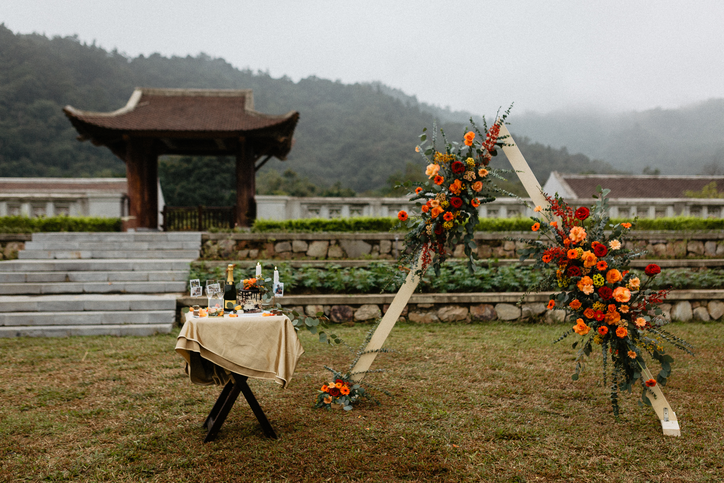 Decoration Legacy Yen Tu wedding elopement vietnam