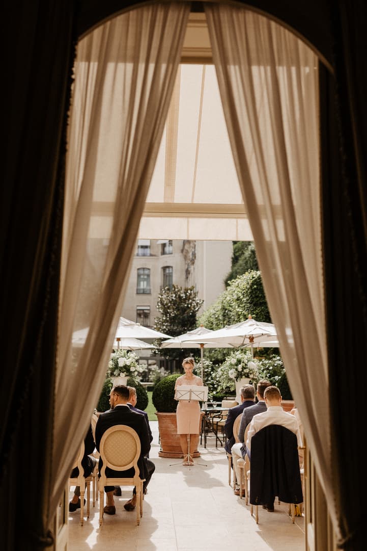 Paris wedding officiant ritz hotel