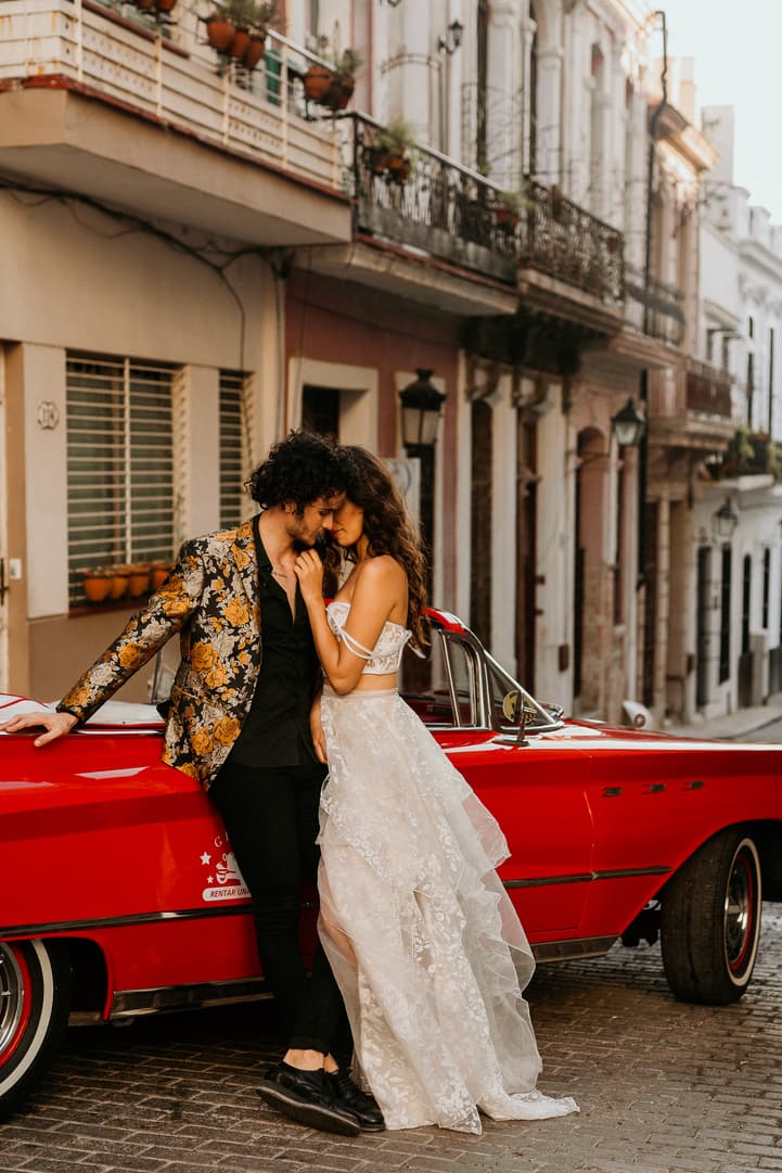 Havana Cuba wedding photographer vintage car