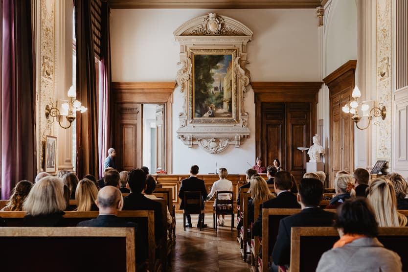 Mairie du 4eme Paris Mariage couple photo