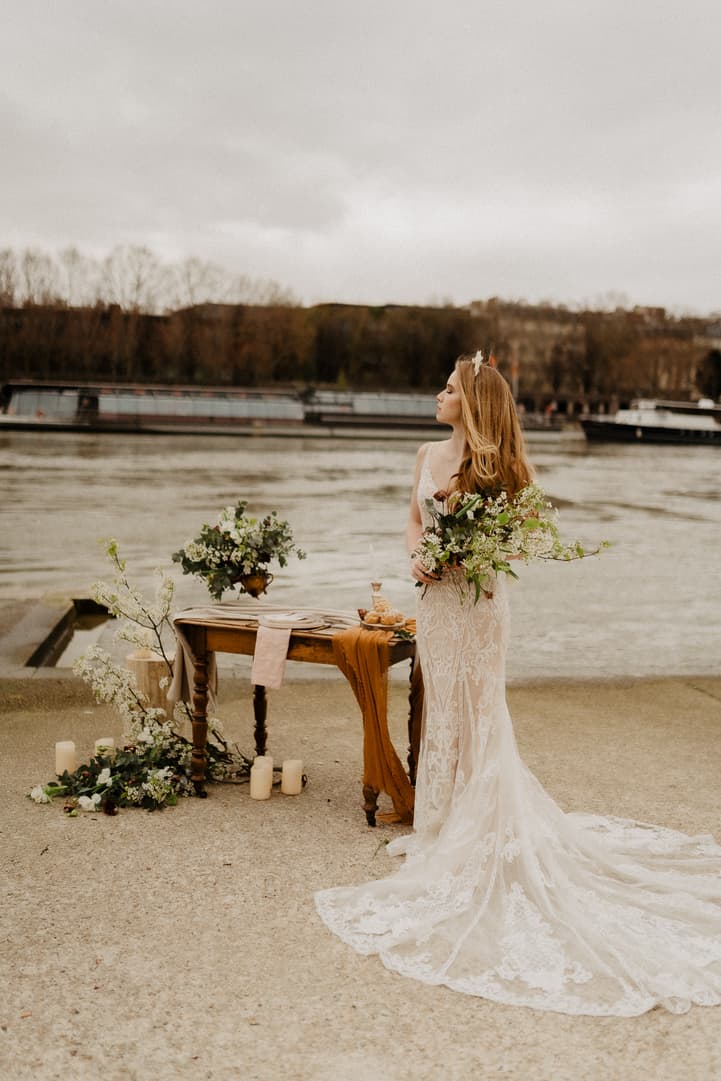 autumn elopement table decoration wedding paris photographer