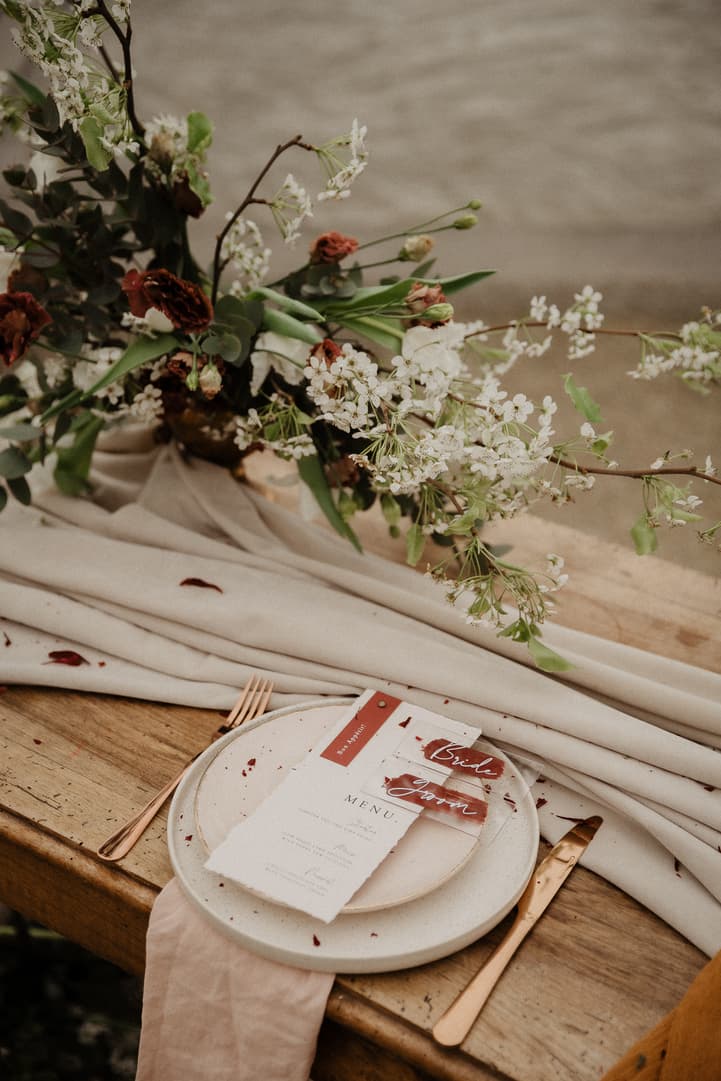 autumn elopement table decoration wedding paris photographer
