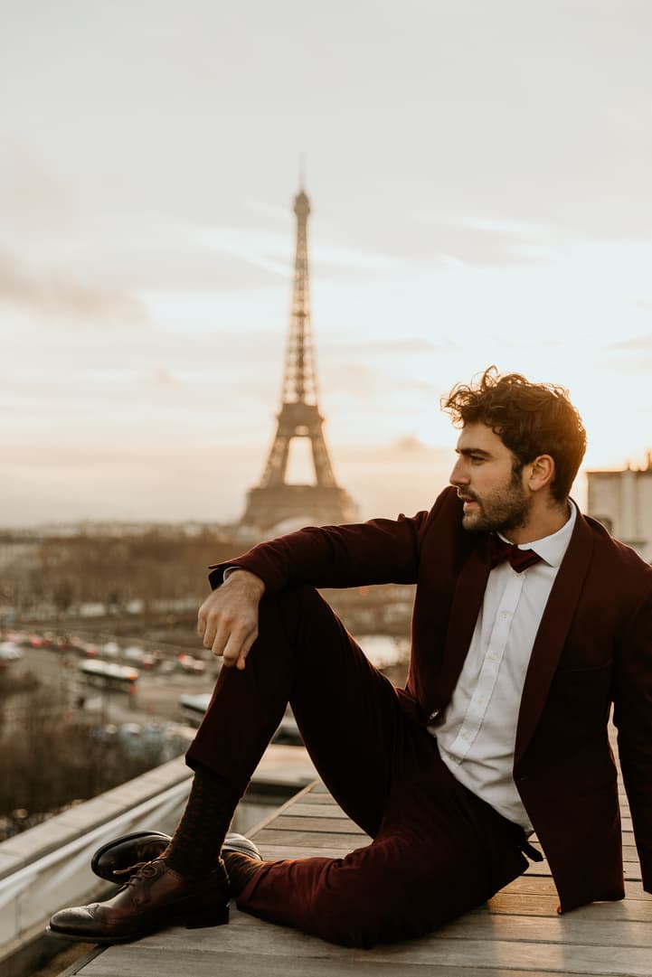 Paris Elopement rooftop