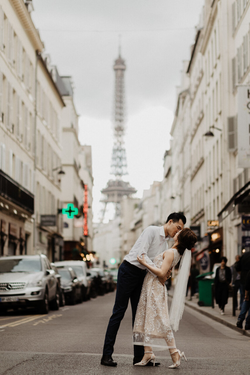 Best locations for Paris pre-wedding photos Eiffel tower