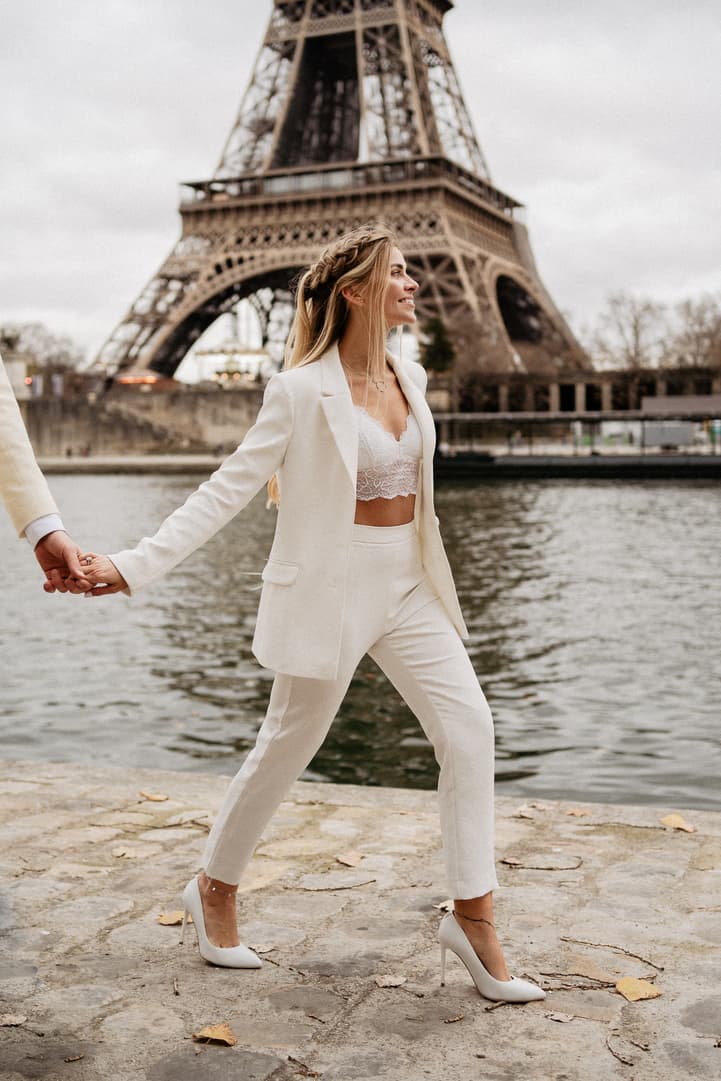 Mariage Civil Paris Fleur eiffel seine