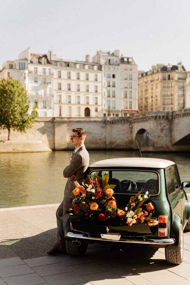 Groom inspiration Paris elopement wedding
