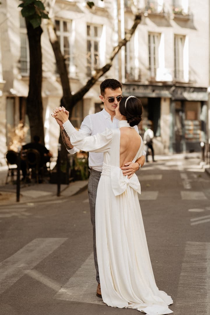 First dance paris elopement