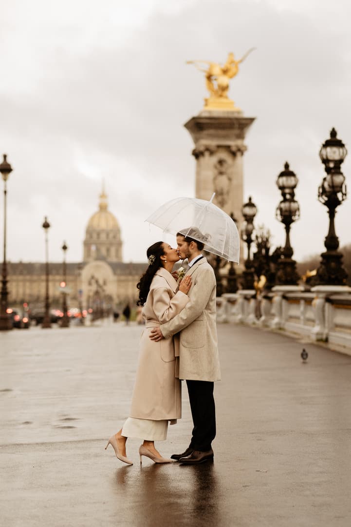 interracial couple wedding paris