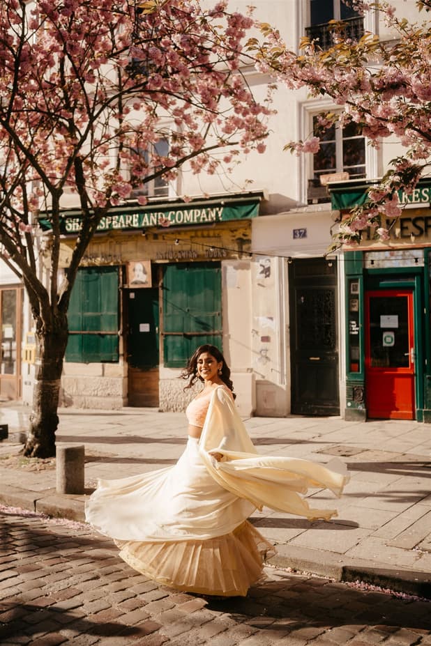 Indian bride in Paris
