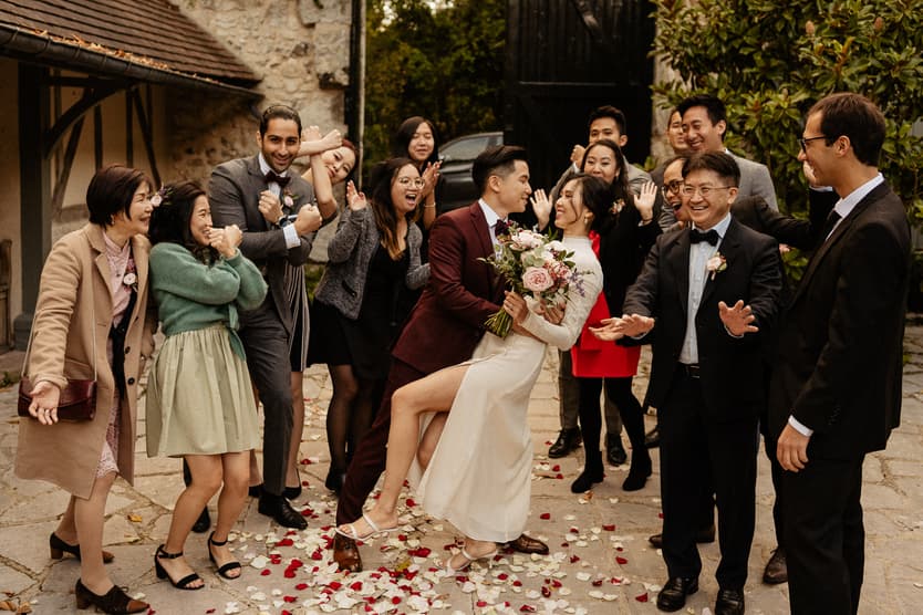 confettis wedding moment