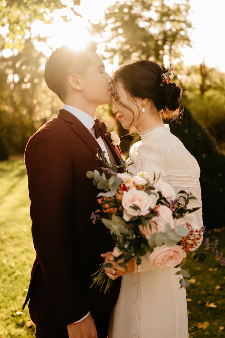 mariage couple photoshoot nature autumn