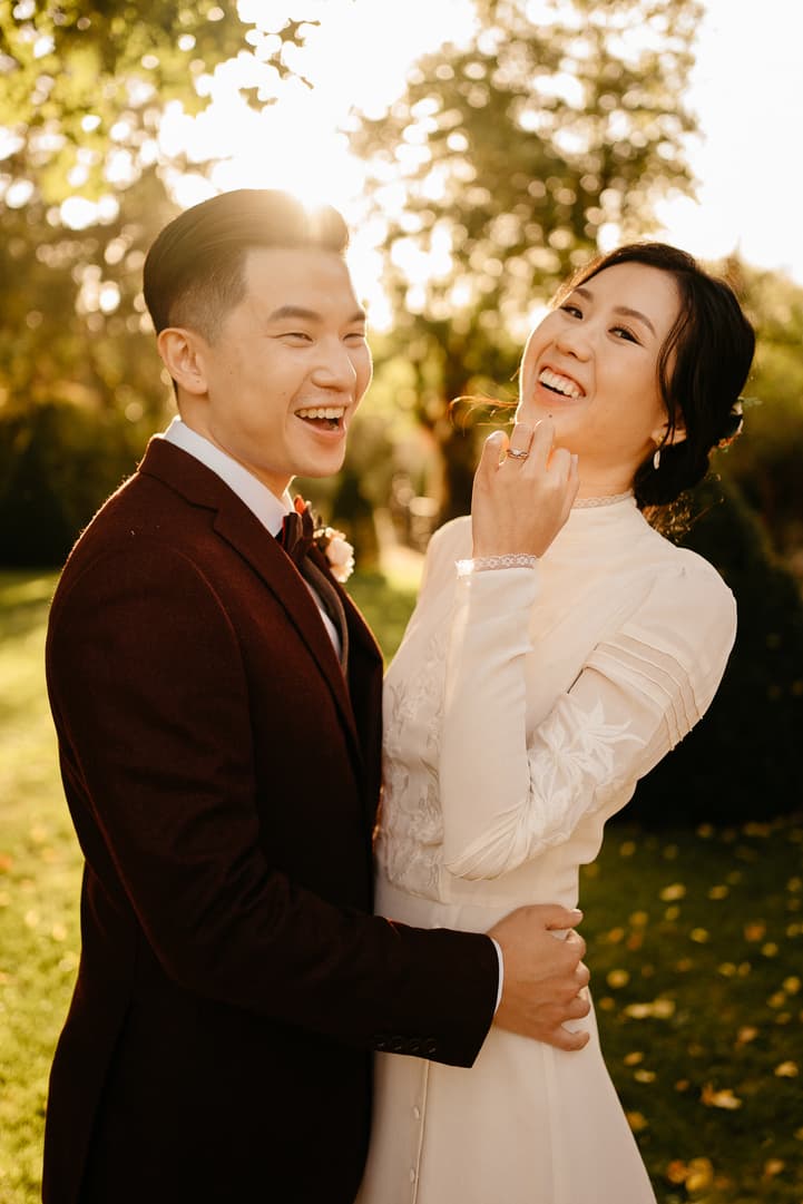 mariage couple photoshoot nature autumn