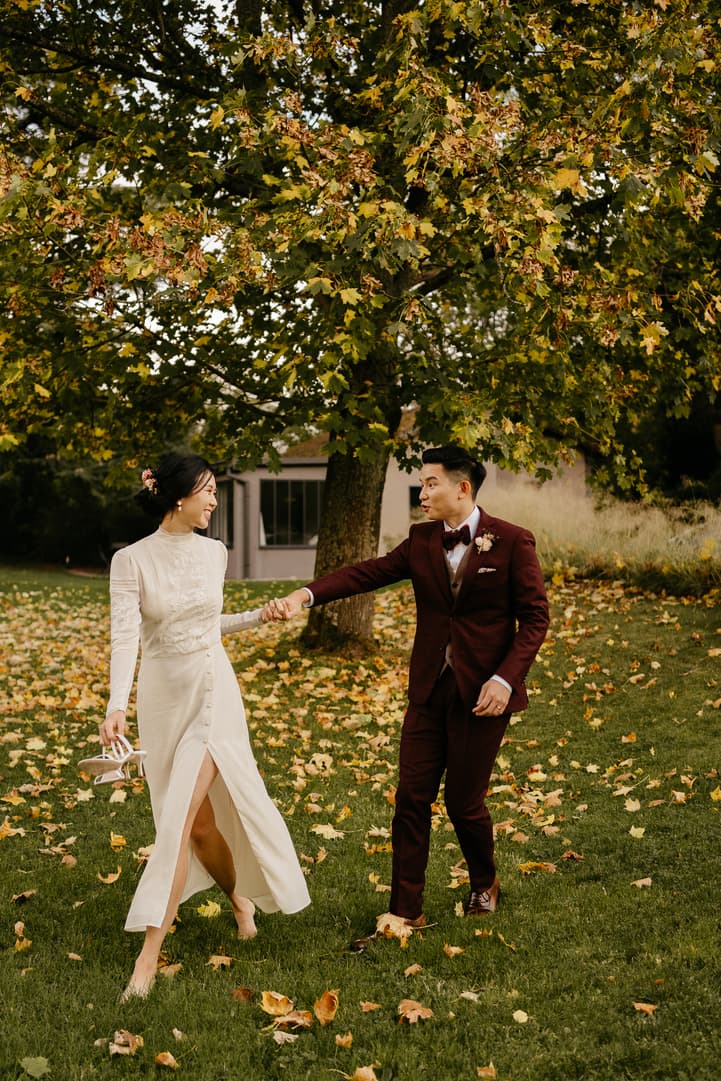 mariage couple photoshoot nature autumn