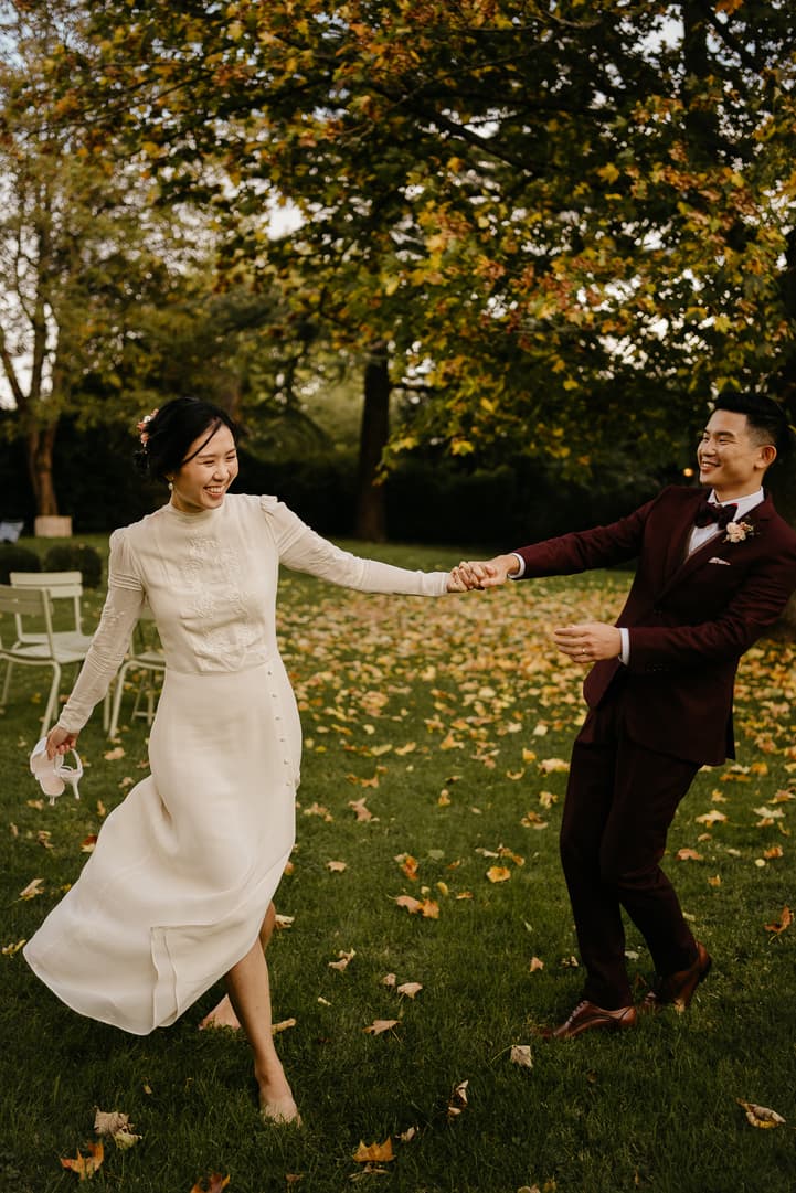 mariage couple photoshoot nature autumn