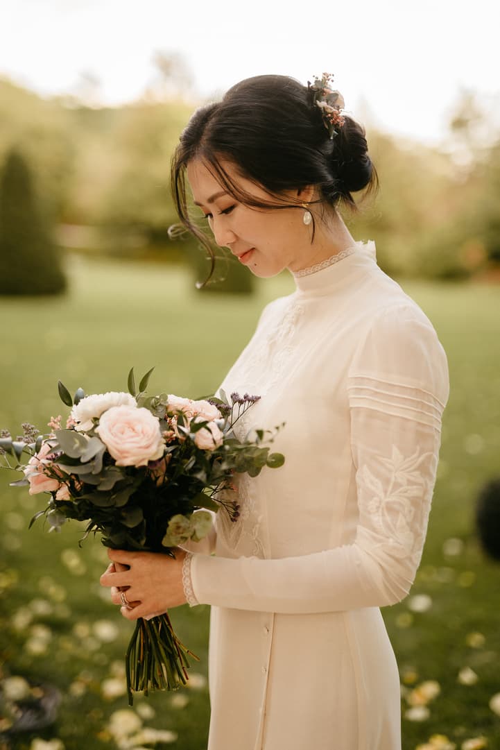 asian beautiful elegant bride
