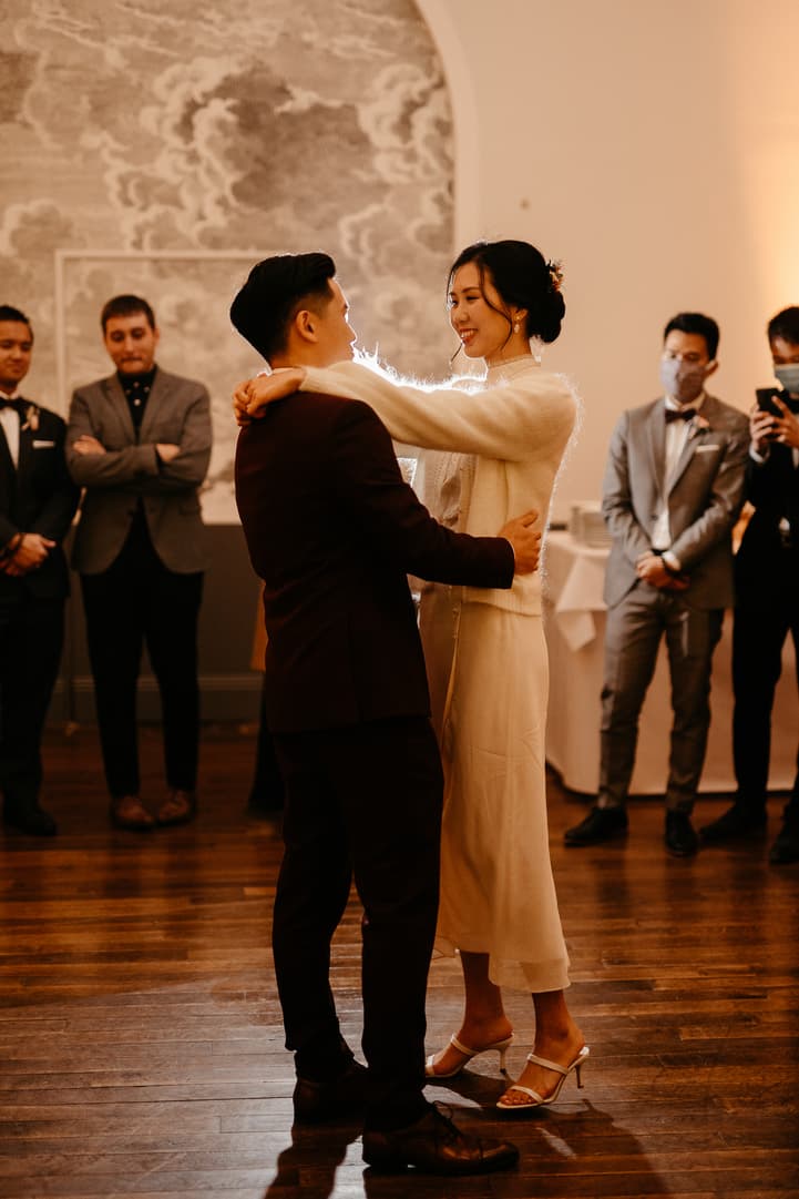 First dance asian couple wedding in Covid