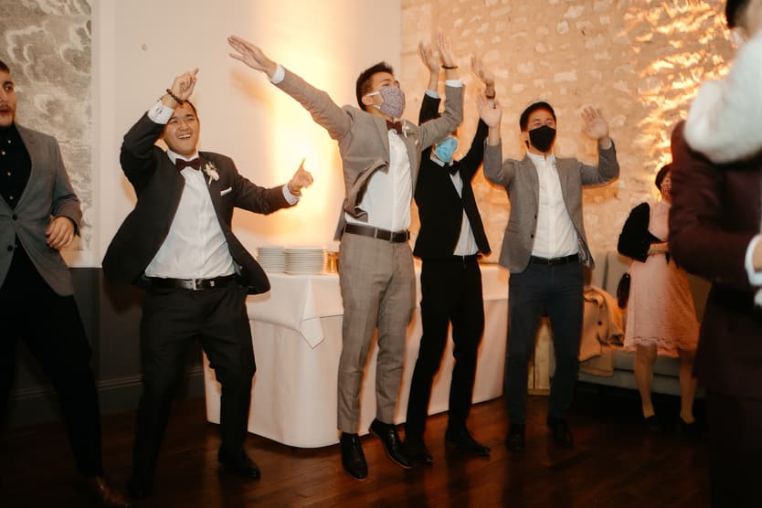 wedding party Covid
