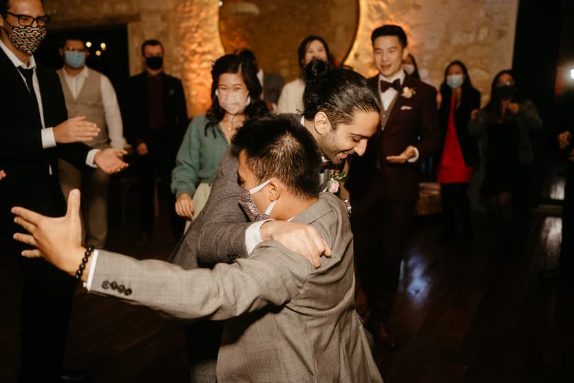 wedding party Covid