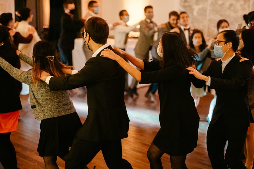 wedding party Covid