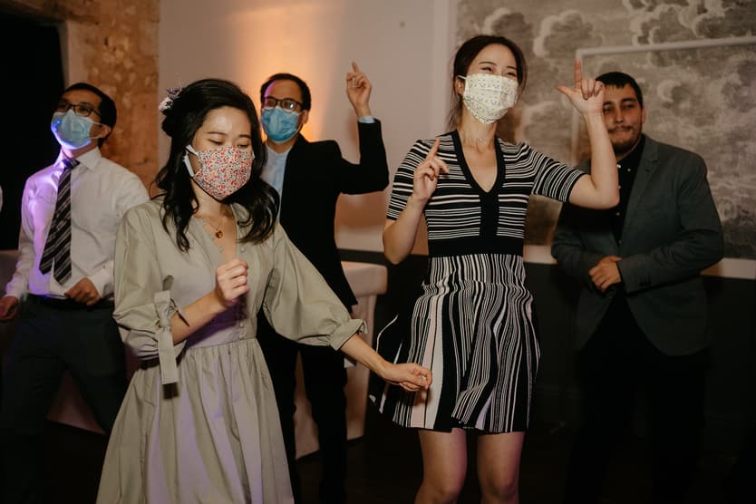 wedding party Covid