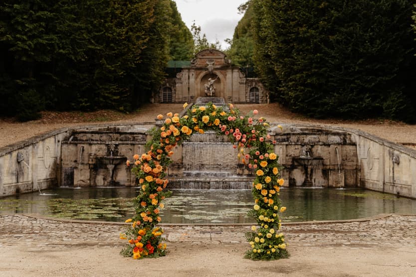 Colorful Elopement citrus wedding ideas