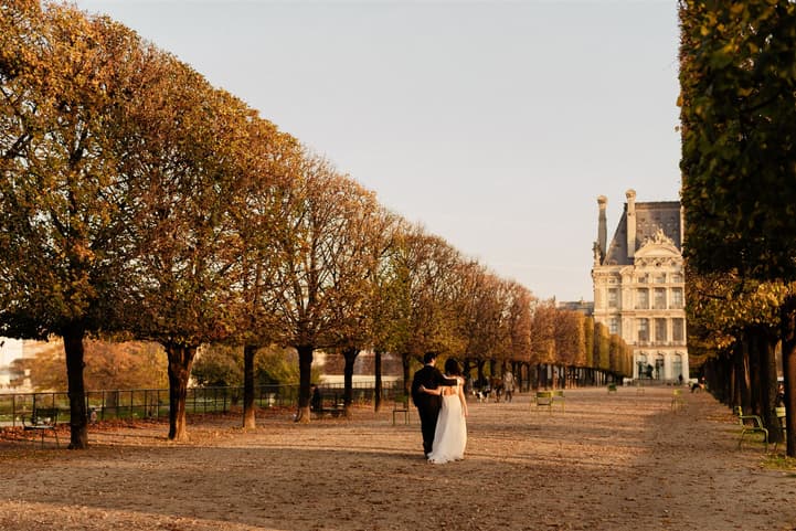 Tuilerie Gardens Wedding Shoot