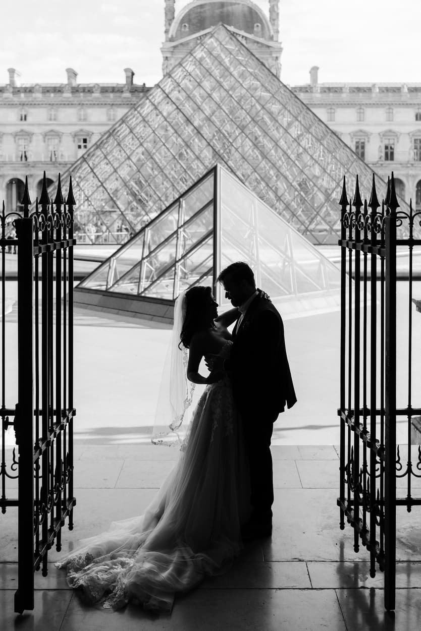 Louvre pyramid wedding inspiration