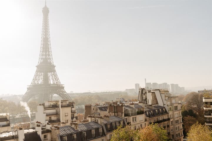 Eiffel tower view from Shangri-la Paris Terrace Suite room