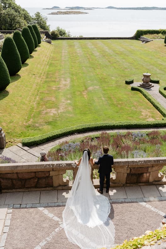 Scenic Views From Swedish Castle Wedding 