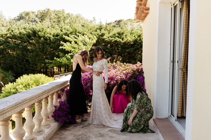 Bride Preparation Saint Tropez Wedding